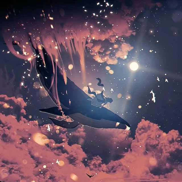 化身孤島的鯨（一比一還原）