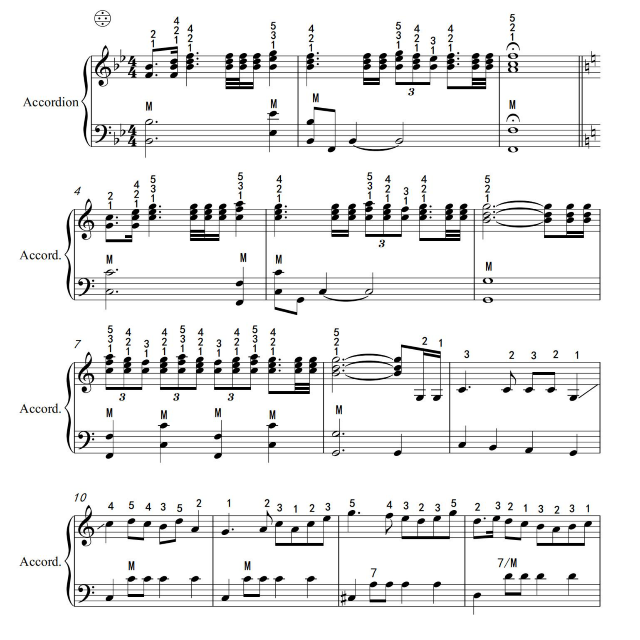 紅旗頌手風琴版（鍵盤琴適用）