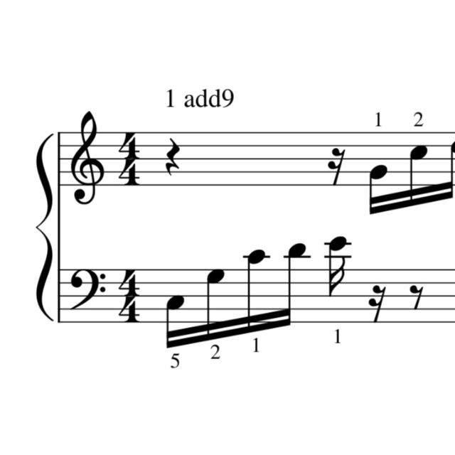 流行鋼琴常用琶音練習